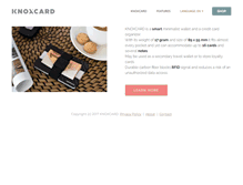 Tablet Screenshot of knoxcard.com